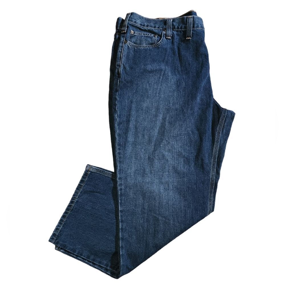 Carhartt Men's 101483968 Dark Blue Bedrock Relaxed Fit Holter Jeans Size 44X30*
